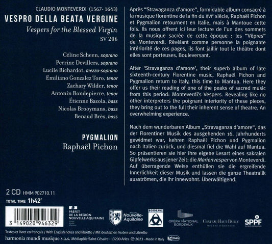 Claudio Monteverdi: Vespro della Beata Vergine cover art