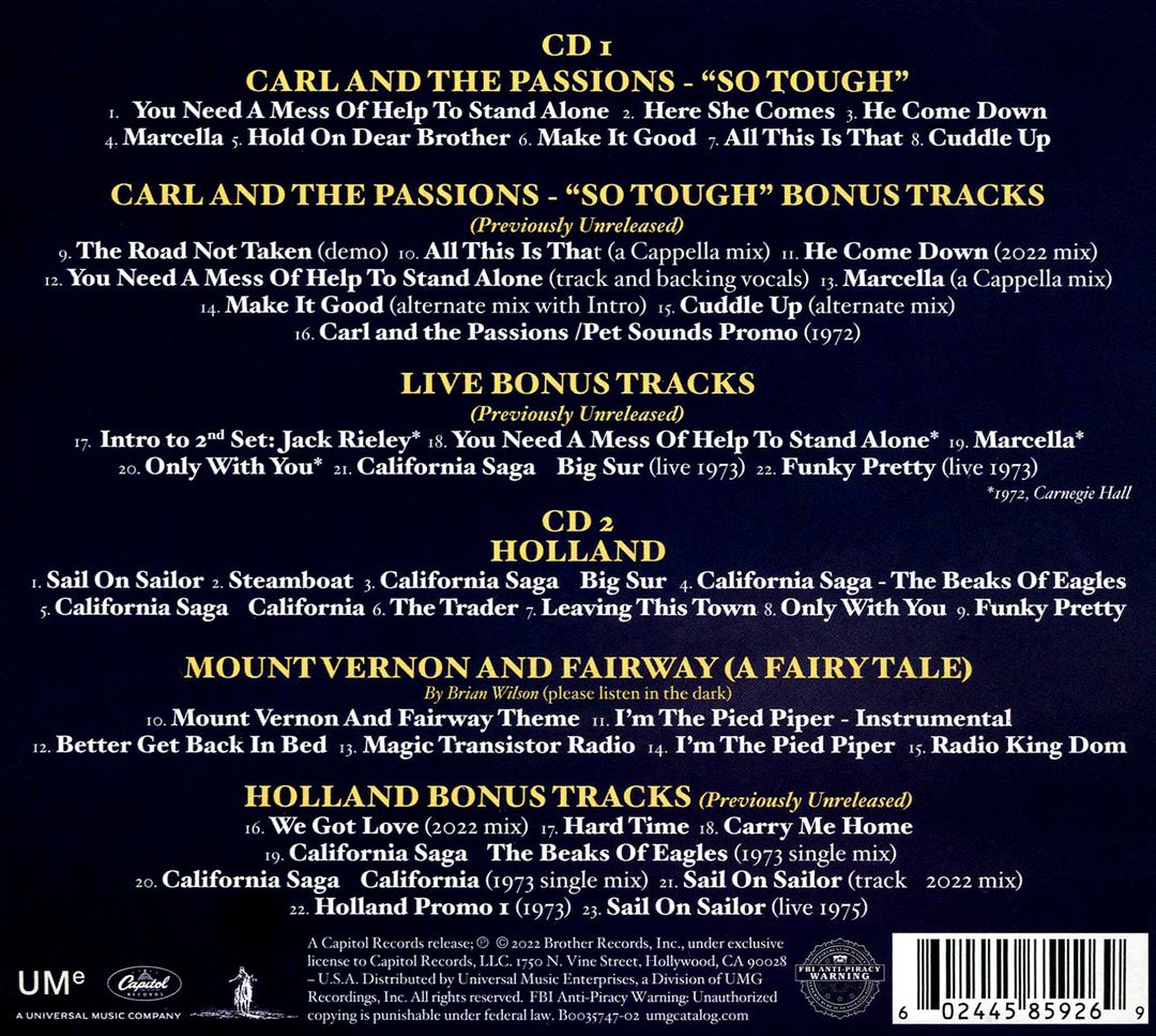 Sail On Sailor [2 CD] cover art