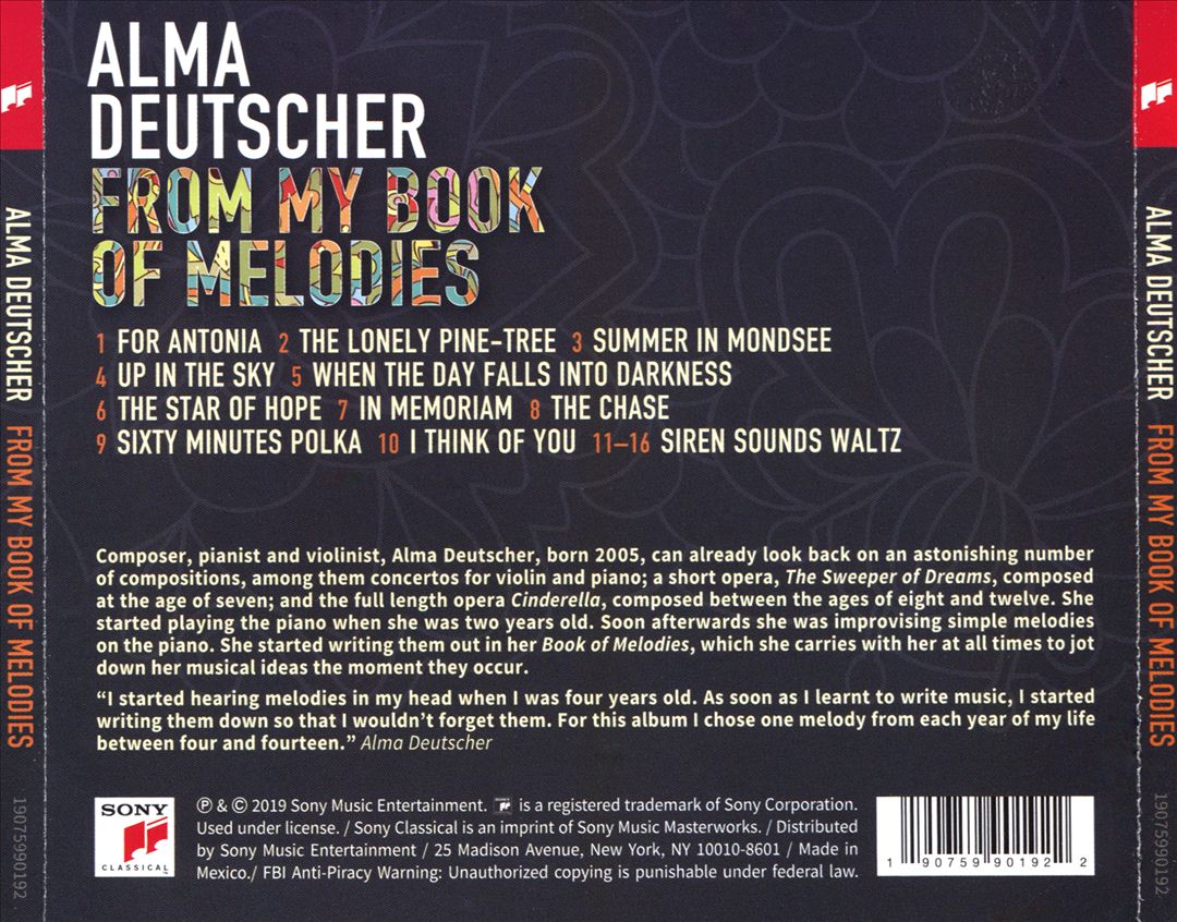 From My Book of Melodies cover art
