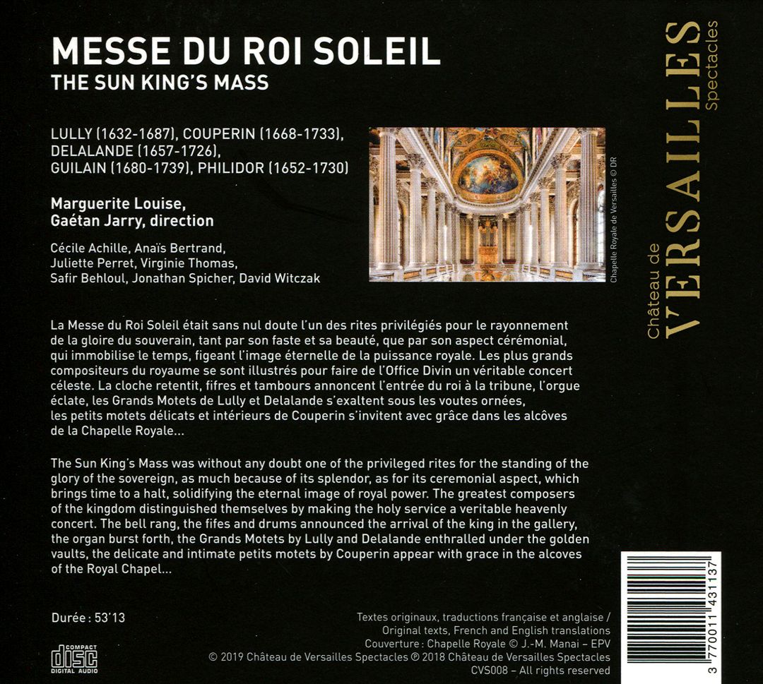 Lully, Couperin, Delalande: Messe du Roi Soleil cover art