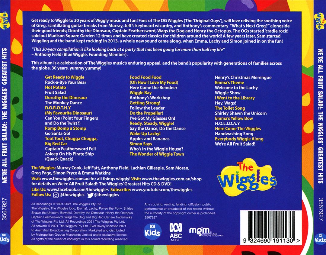 We're All Fruit Salad!: The Wiggles' Greatest Hits cover art