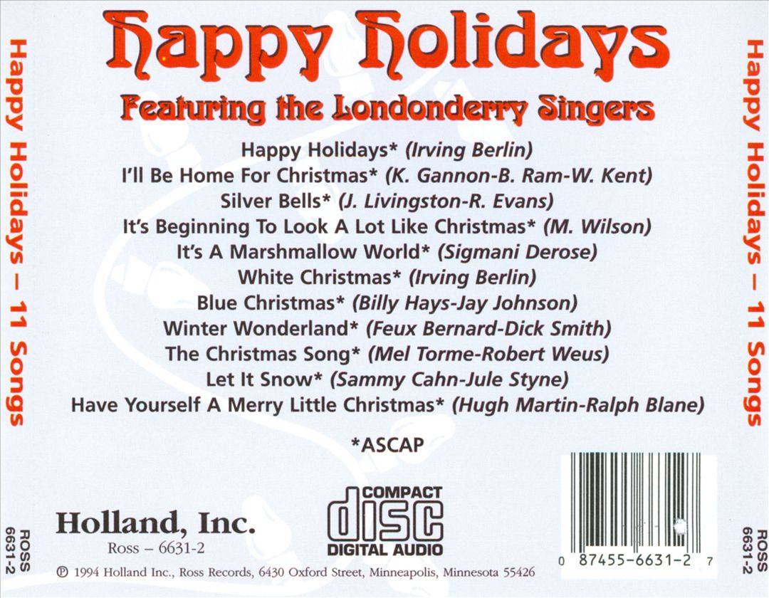 Happy Holidays cover art