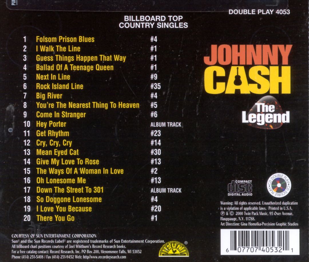 Johnny Cash: The Legend [Double Play] cover art