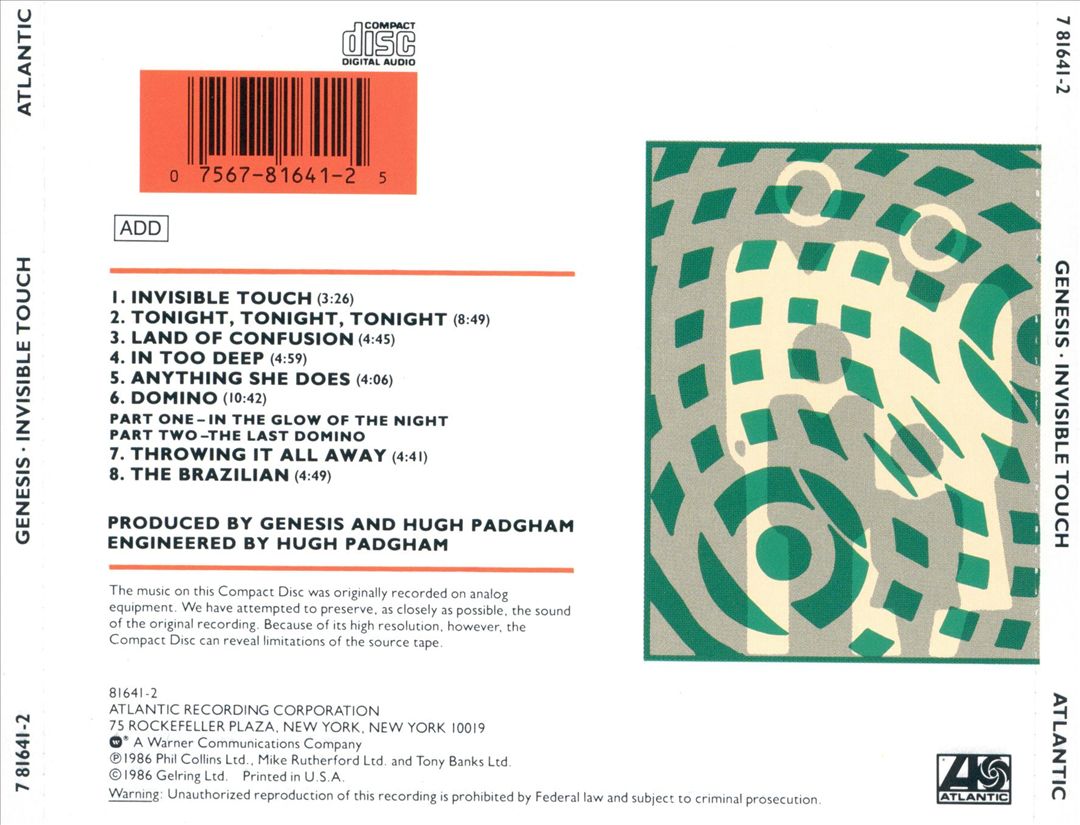Invisible Touch cover art