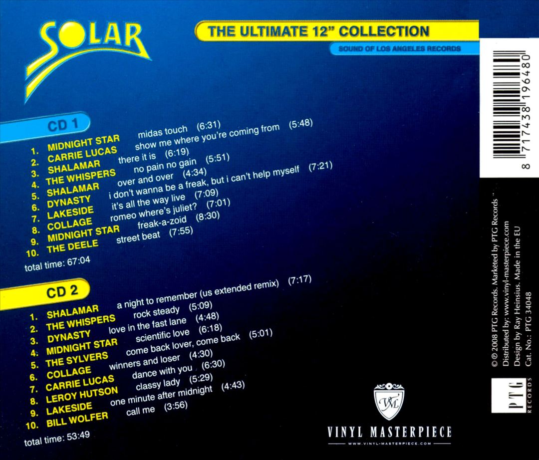 Solar: The Ultimate 12" Collection cover art