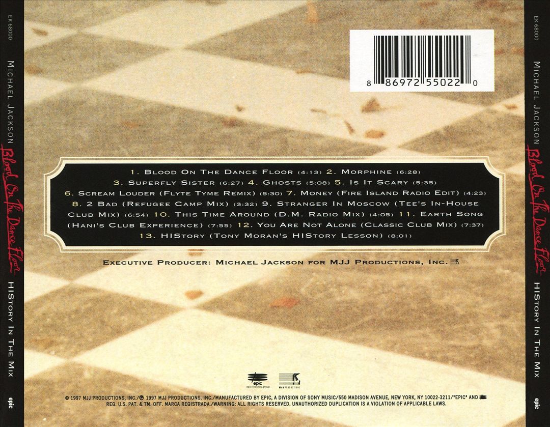 Blood on the Dance Floor: HIStory in the Mix cover art