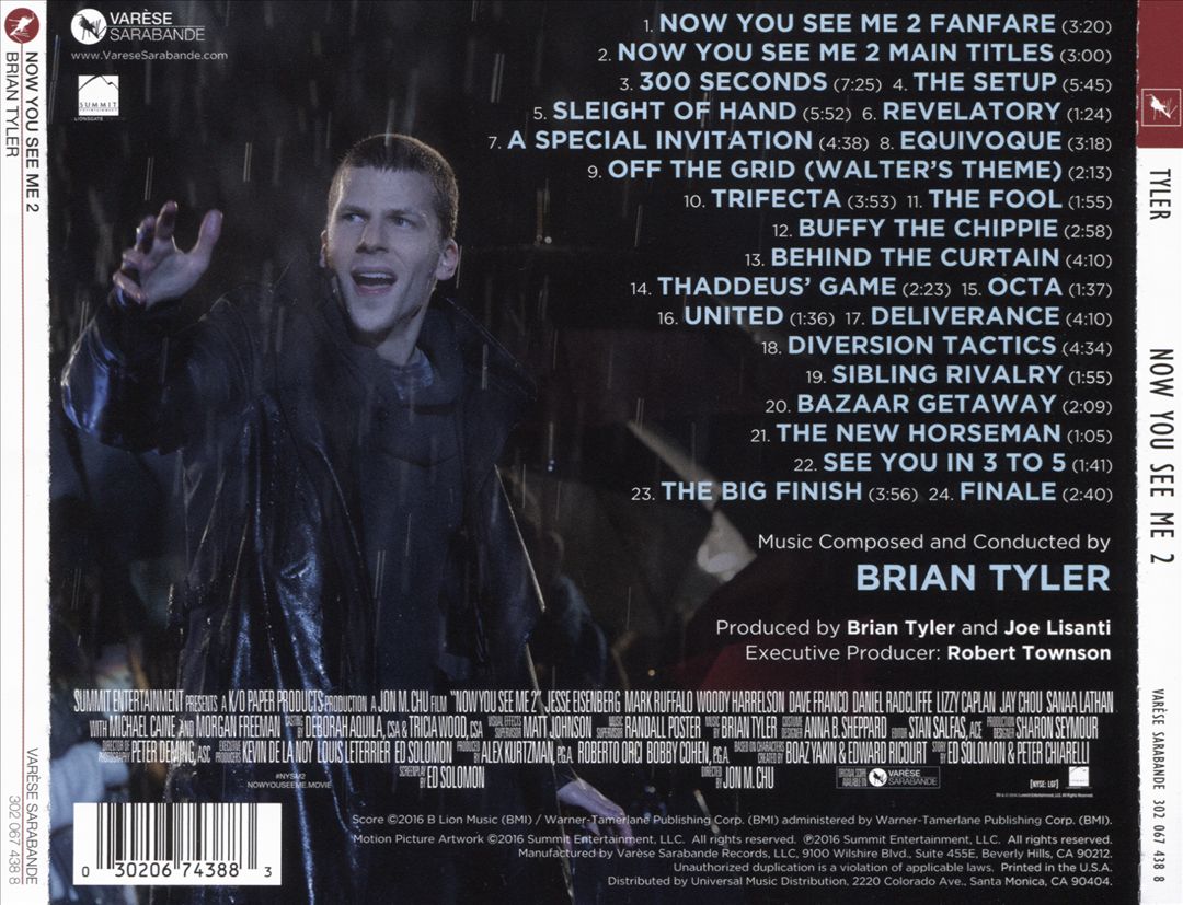 Now You See Me 2 [Original Motion Picture Soundtrack] cover art