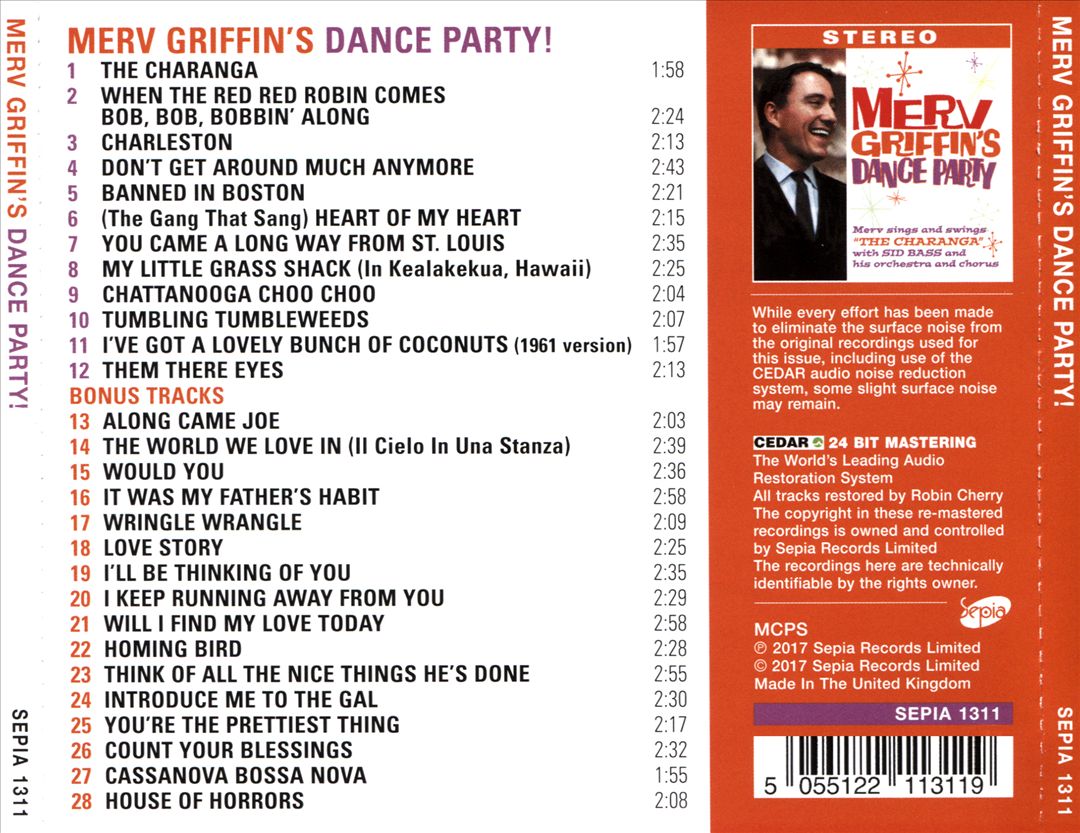 Merv Griffin's Dance Party cover art