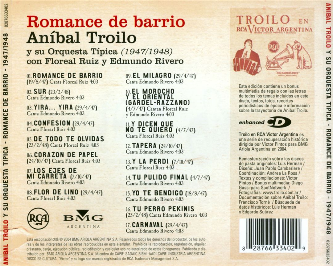 Romance De Barrio: 1947/1948 cover art