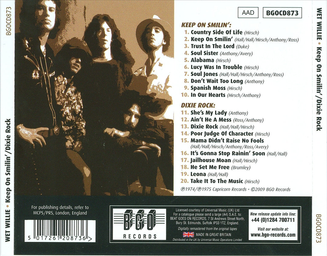 Keep on Smilin'/Dixie Rock cover art