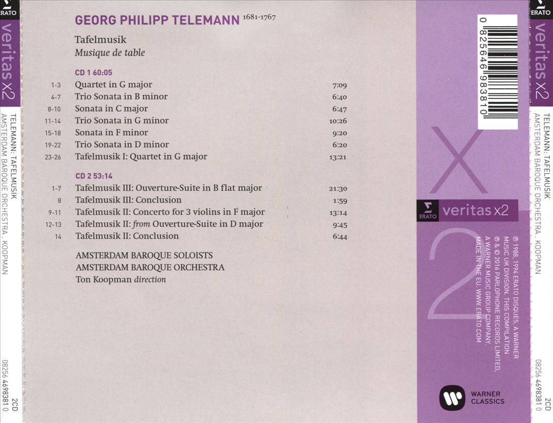 Telemann: Tafelmusik cover art
