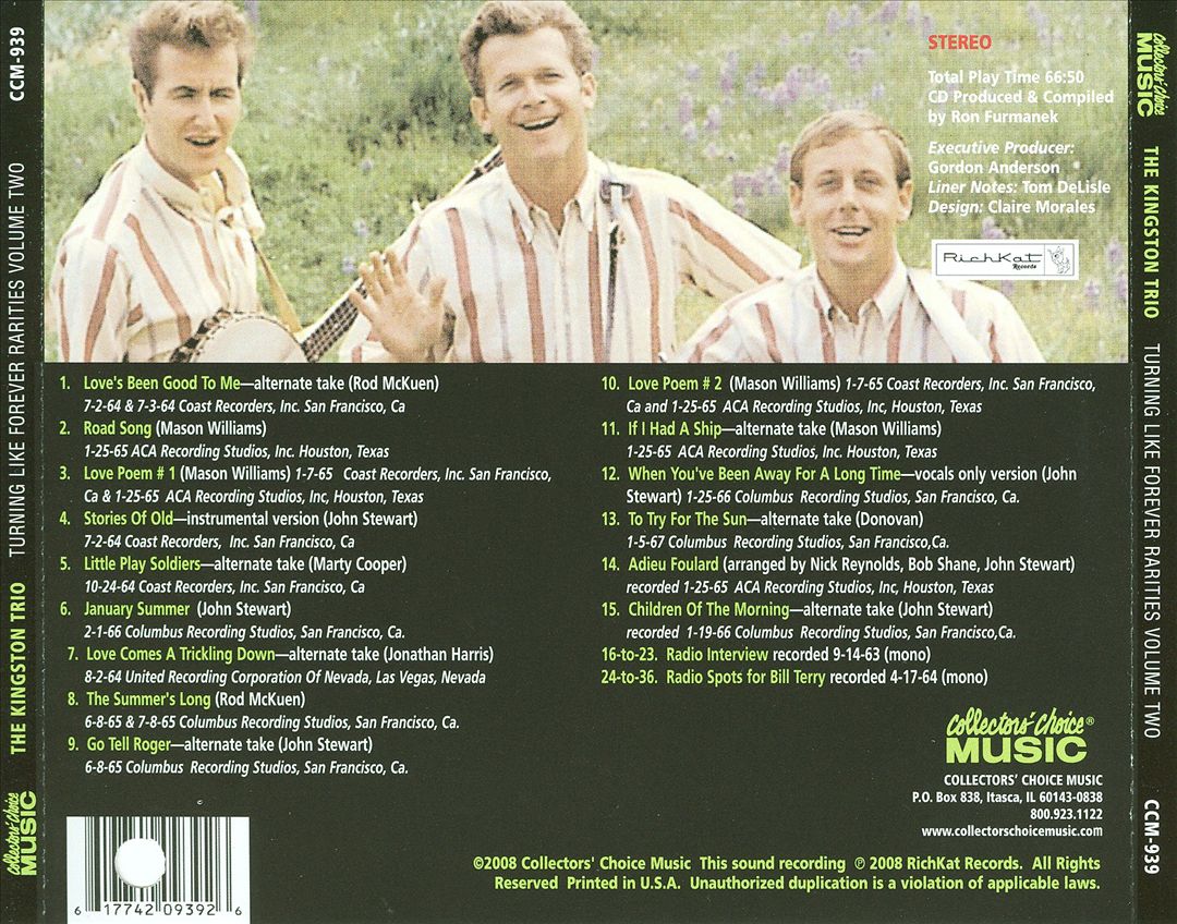 Turning Like Forever: Rarities, Vol. 2 cover art
