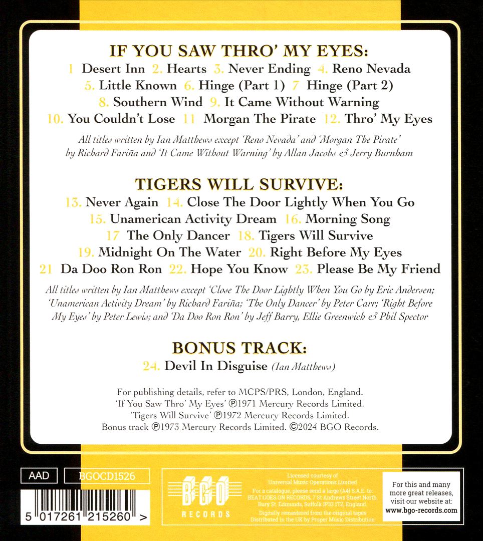 If You Saw Thro' My Eyes cover art