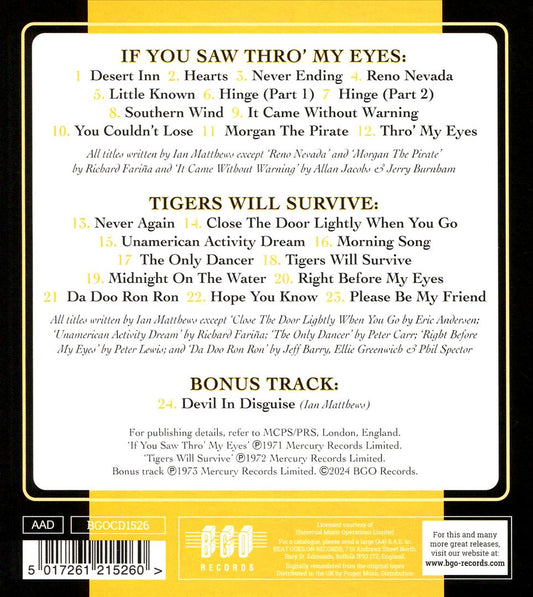 If You Saw Thro' My Eyes cover art