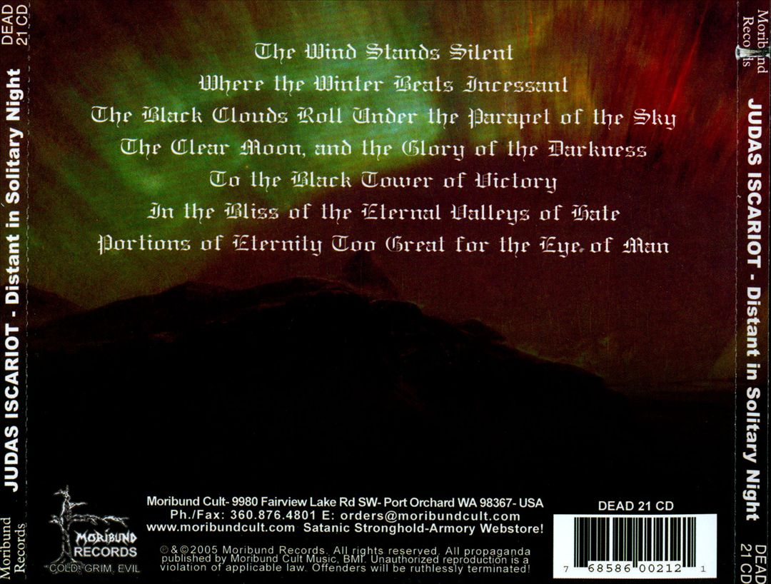 Distant in Solitary Night cover art