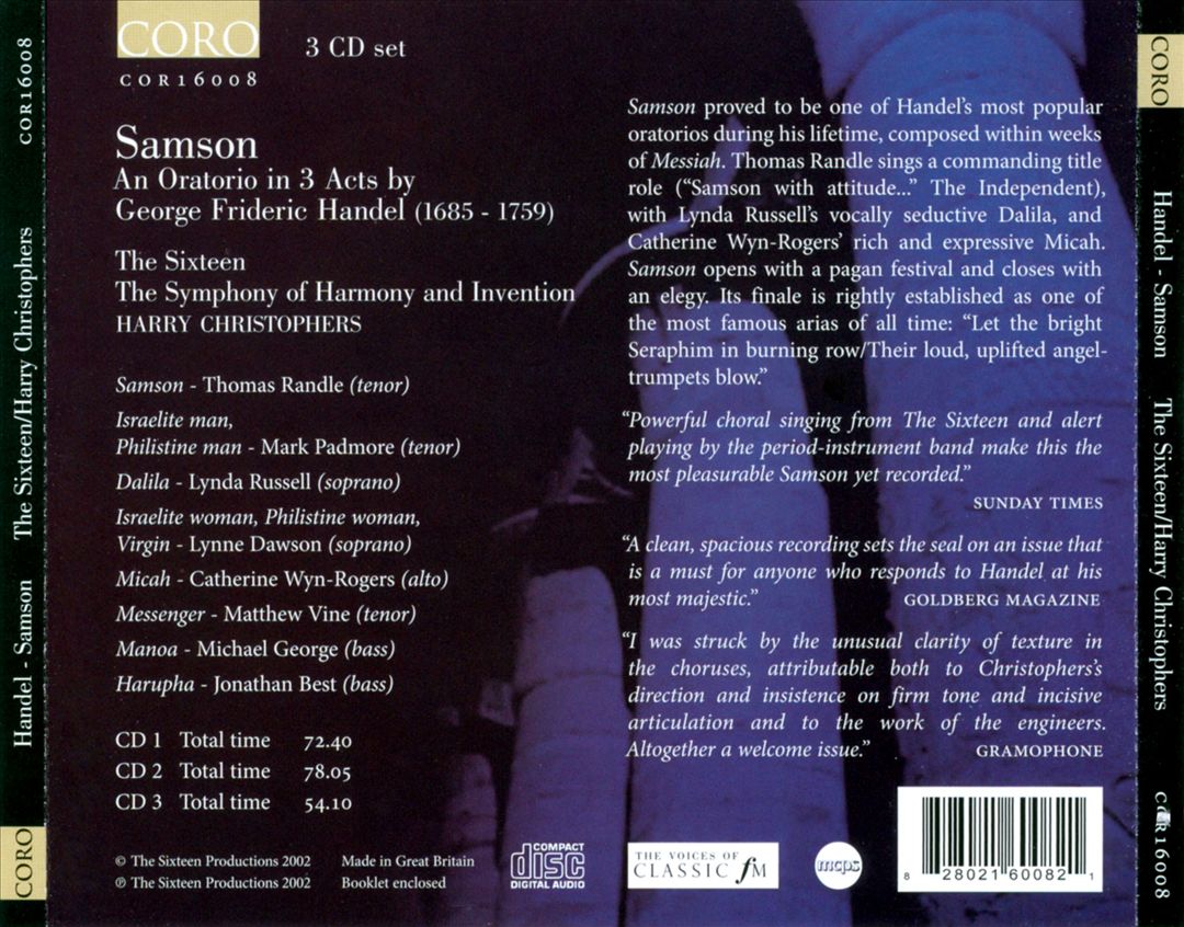 Handel: Samson cover art