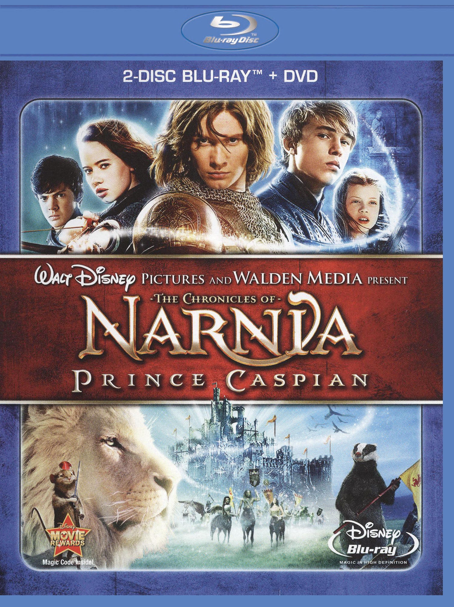 Chronicles of Narnia: Prince Caspian [2 Discs] [Blu-ray/DVD] cover art
