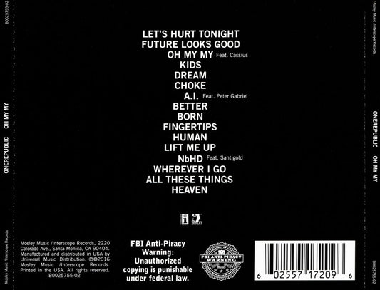 Oh My My cover art