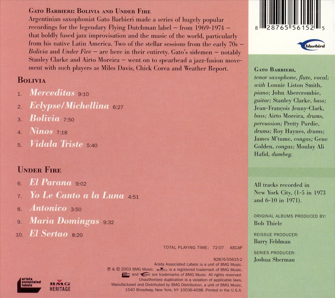 Bolivia/Under Fire cover art