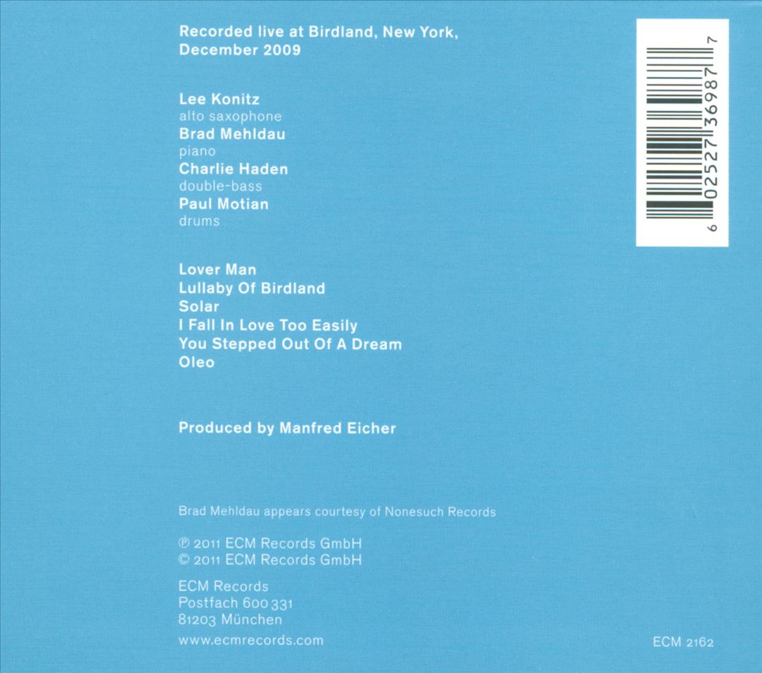 Live at Birdland cover art