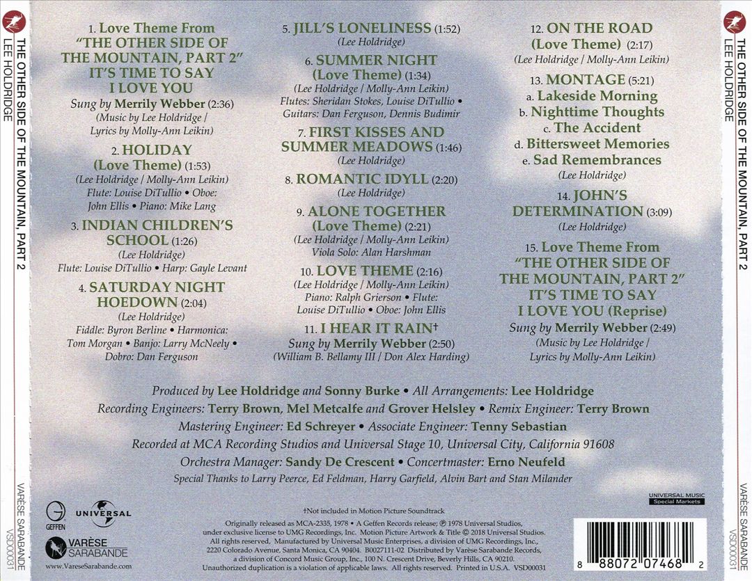 Other Side of the Mountain II [Original Soundtrack] cover art
