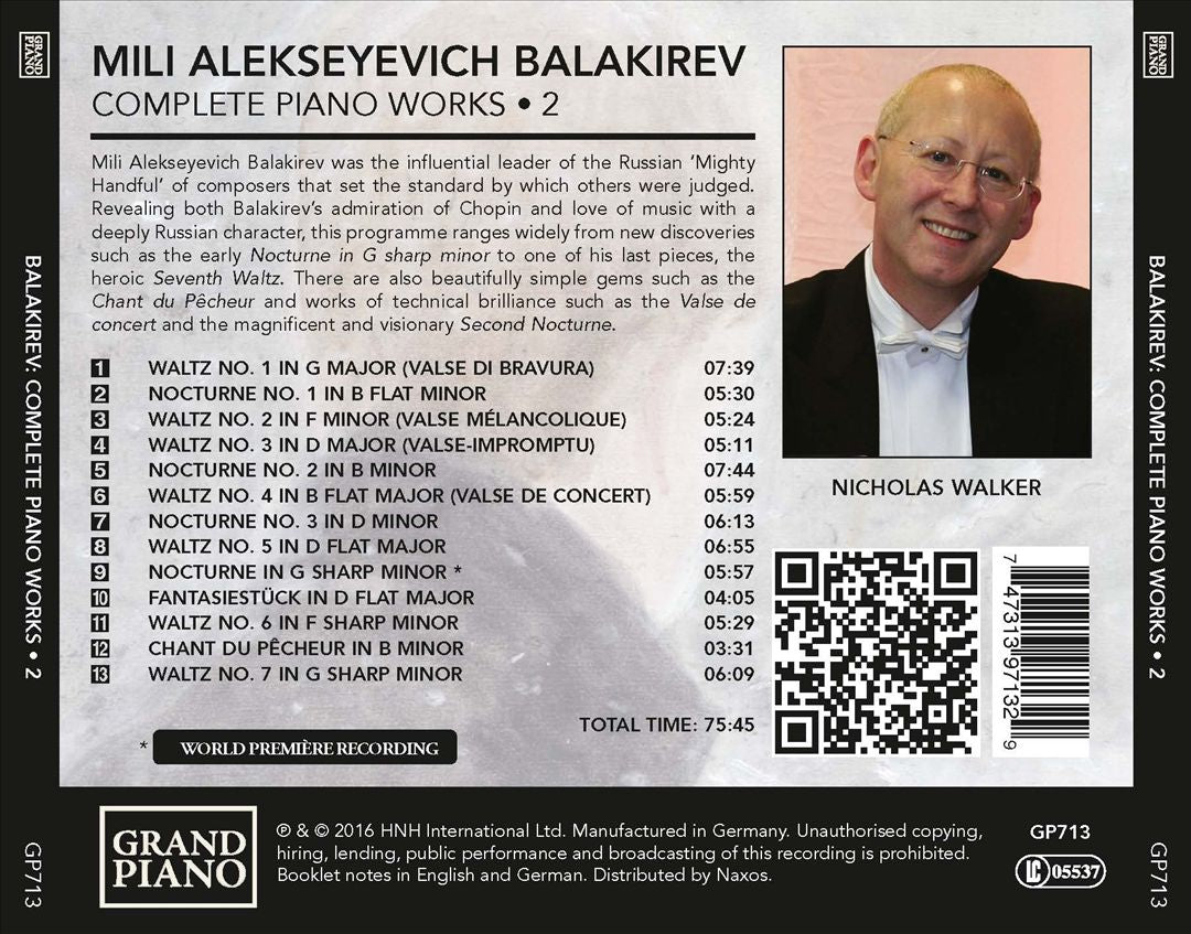 Balakirev: Complete Piano Works, Vol. 2 - Waltzes, Nocturnes and other works cover art