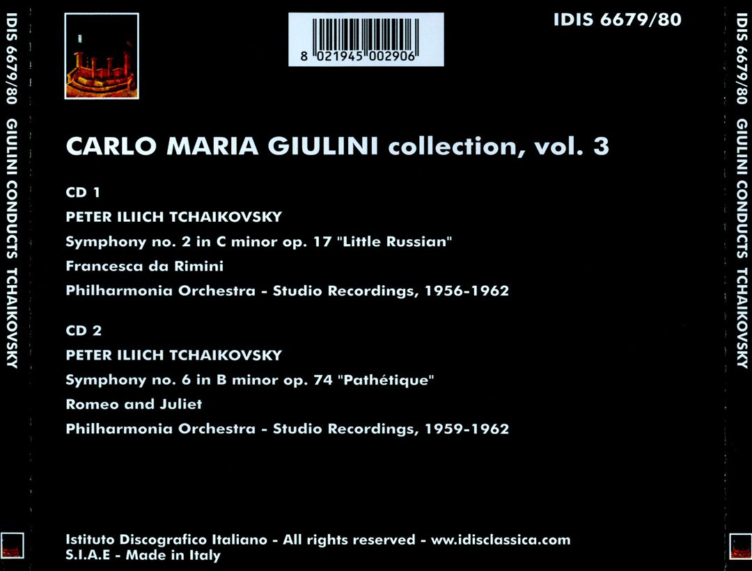 Carlo Maria Giulini Collection, Vol. 3 cover art