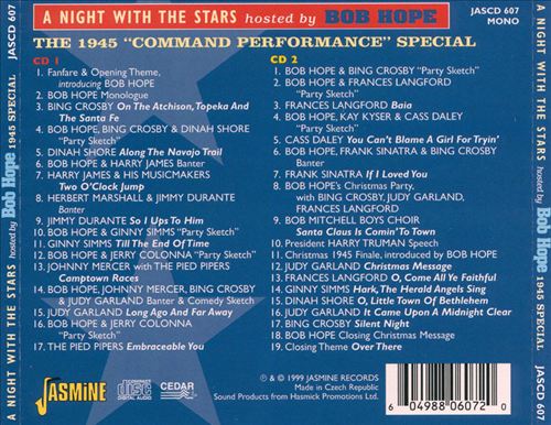 Night with Stars Hosted by Bob Hope: 1945 Command Performance cover art