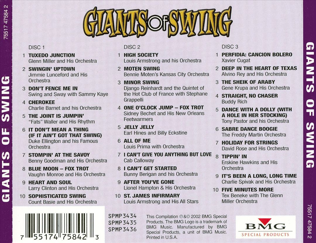 Giants of Swing [BMG Special Products] cover art