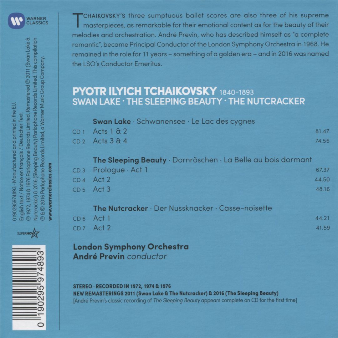 Tchaikovsky: Swan Lake; The Sleeping Beauty; The Nutcracker cover art