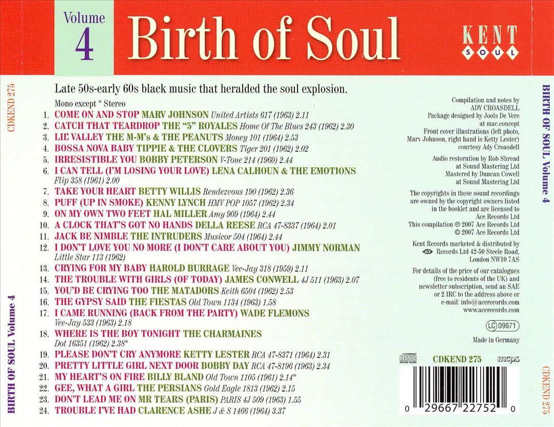 Birth of Soul, Vol. 4 cover art