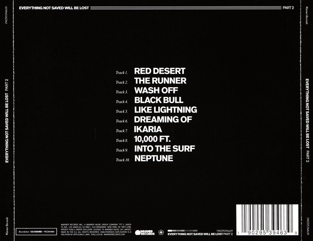 Everything Not Saved Will Be Lost, Pt. 2 cover art