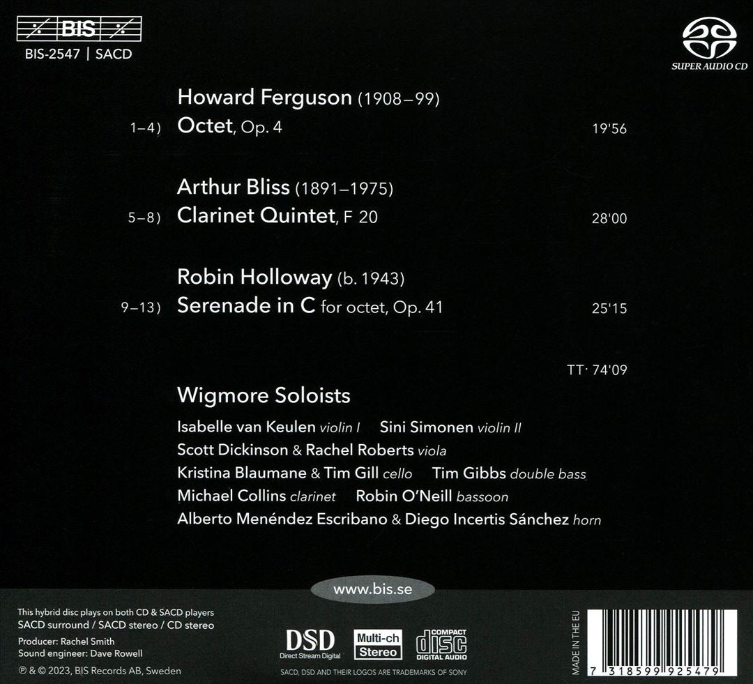 Ferguson, Bliss, Holloway: Chamber Music cover art