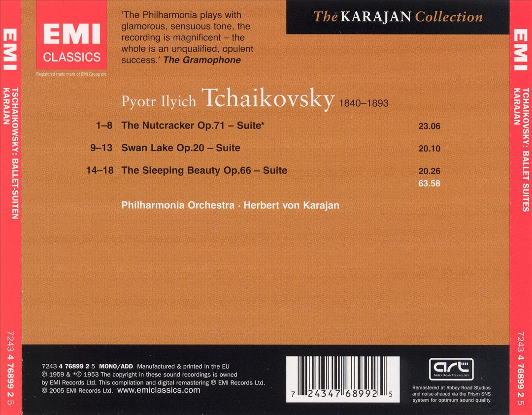 Tchaikovsky: The Nutcracker, Sleeping Beauty, Swan Lake Ballet Suites cover art