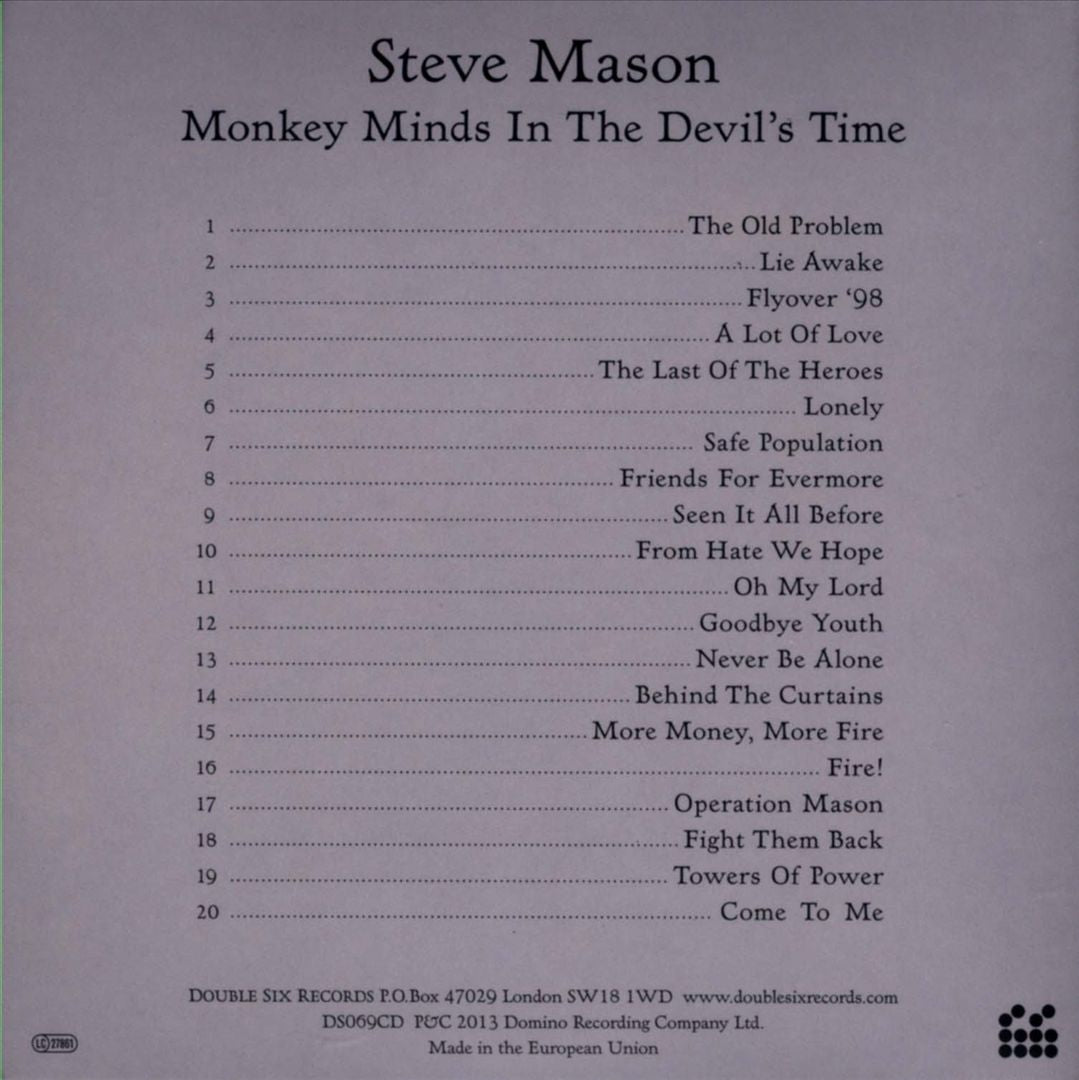 Monkey Minds in the Devil's Time cover art
