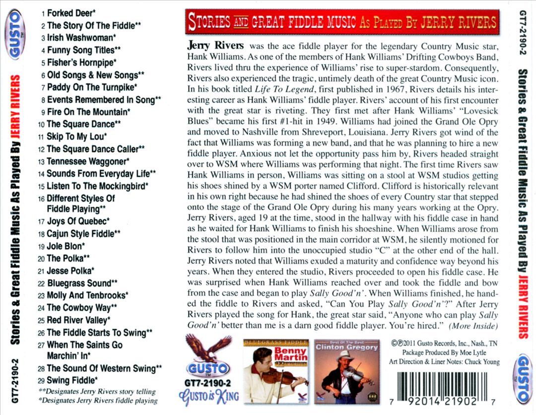 Stories and Great Fiddle Music cover art