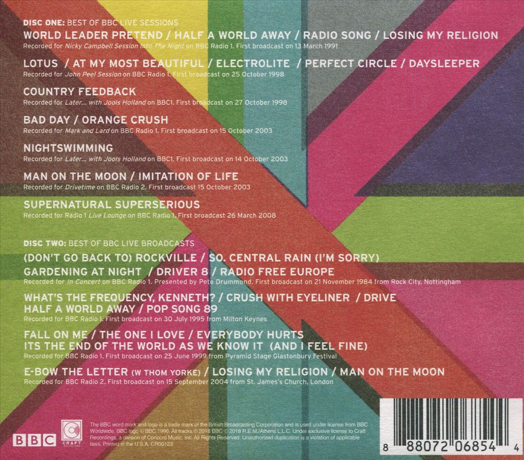 Best of R.E.M. at the BBC cover art