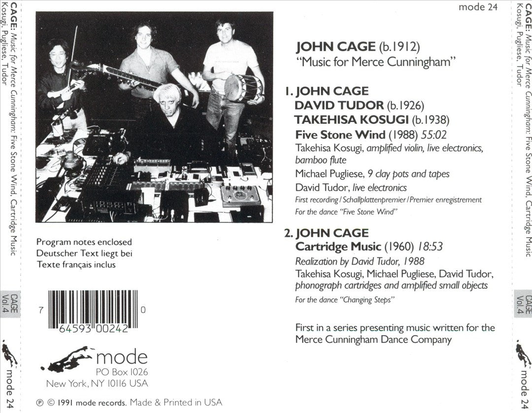 Cage: Music for Merce Cunningham cover art