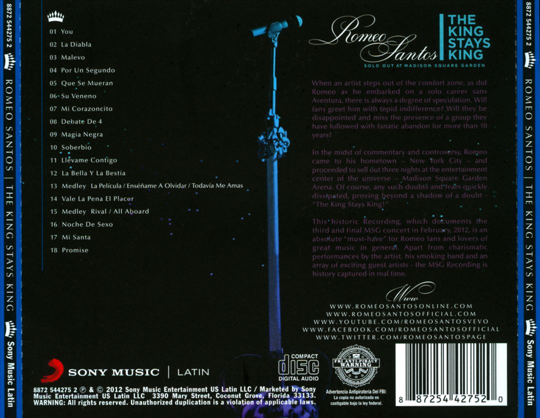 King Stays King: Sold Out at Madison Square Garden cover art