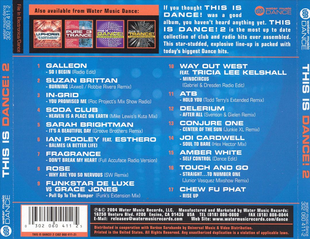 This Is Dance, Vol. 2 cover art