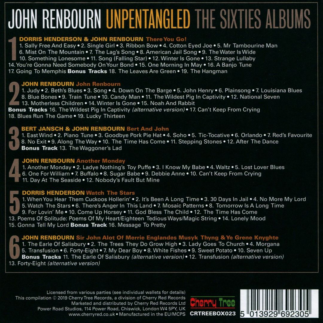 Unpentangled: The Sixties Albums cover art
