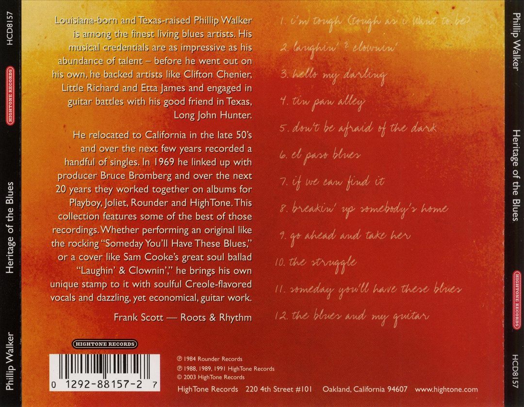 Heritage of the Blues: The Best of Phillip Walker cover art