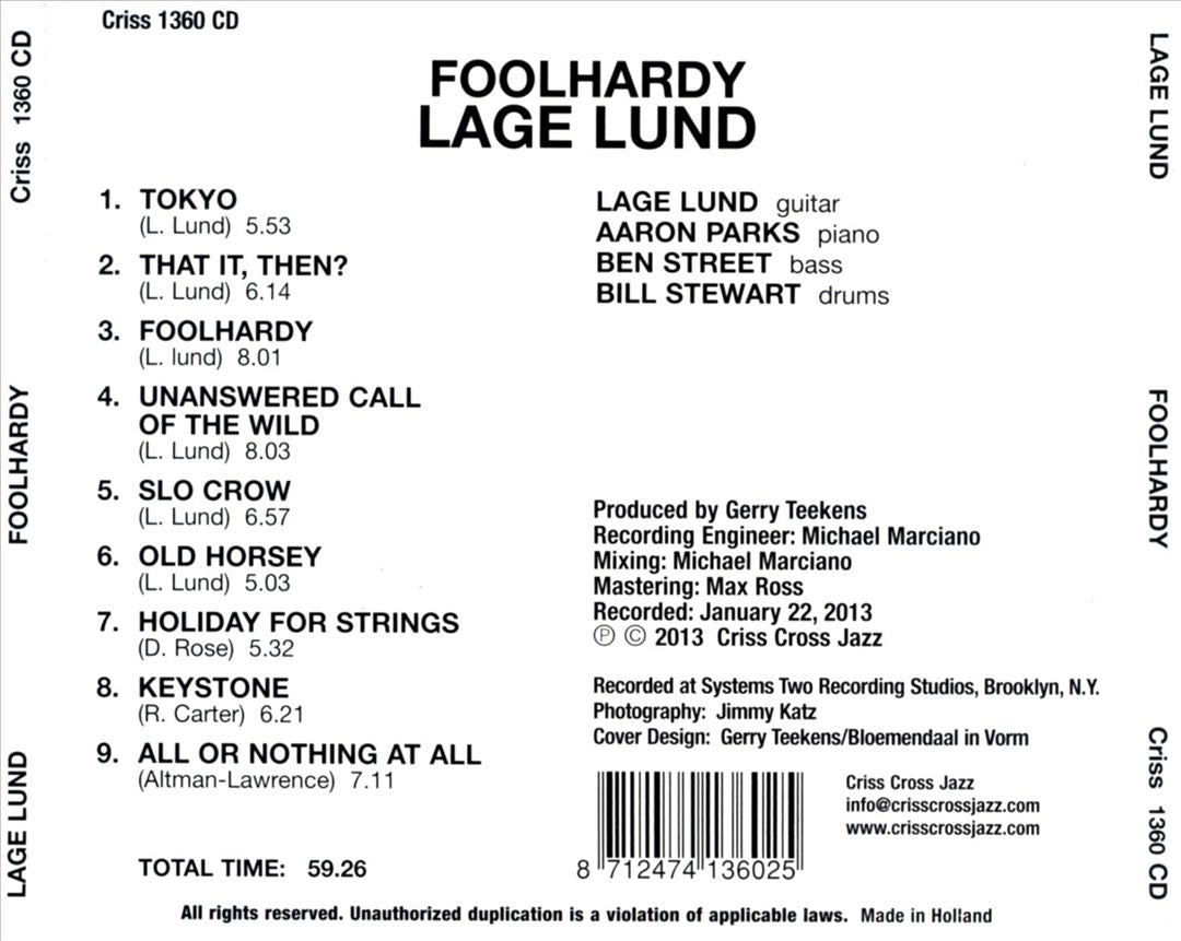 Foolhardy cover art