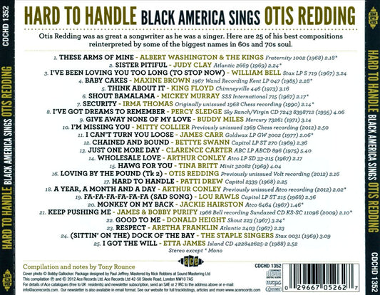 Hard to Handle: Black America Sings Otis Redding cover art