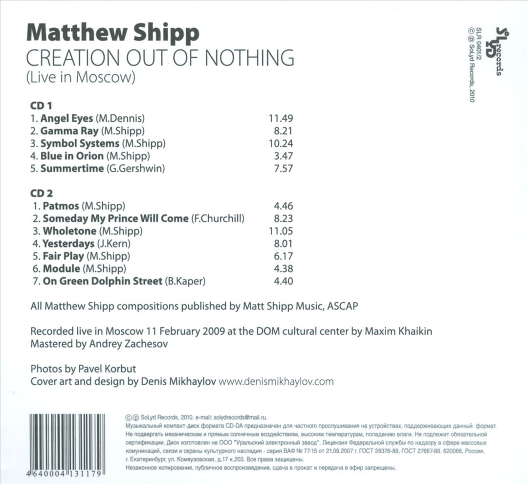 Creation Out of Nothing: Live in Moscow cover art