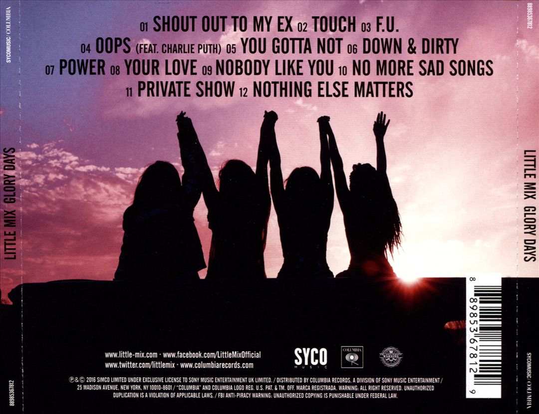 Glory Days cover art