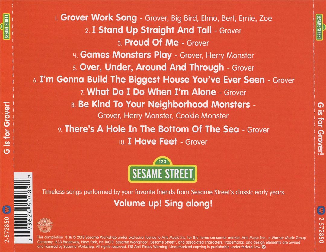 G Is for Grover! cover art