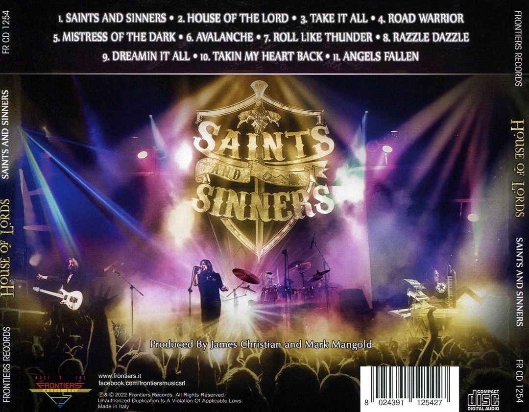 Saints and Sinners cover art