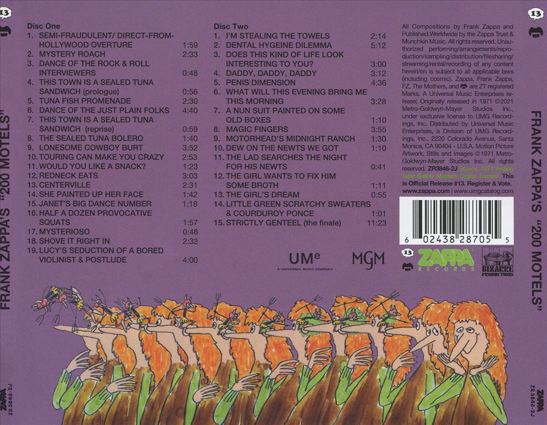 200 Motels [Original Motion Picture Soundtrack] cover art