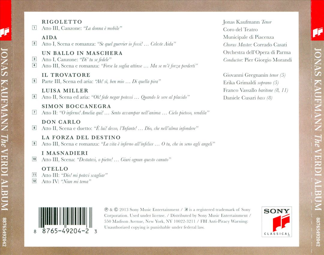 Verdi Album cover art